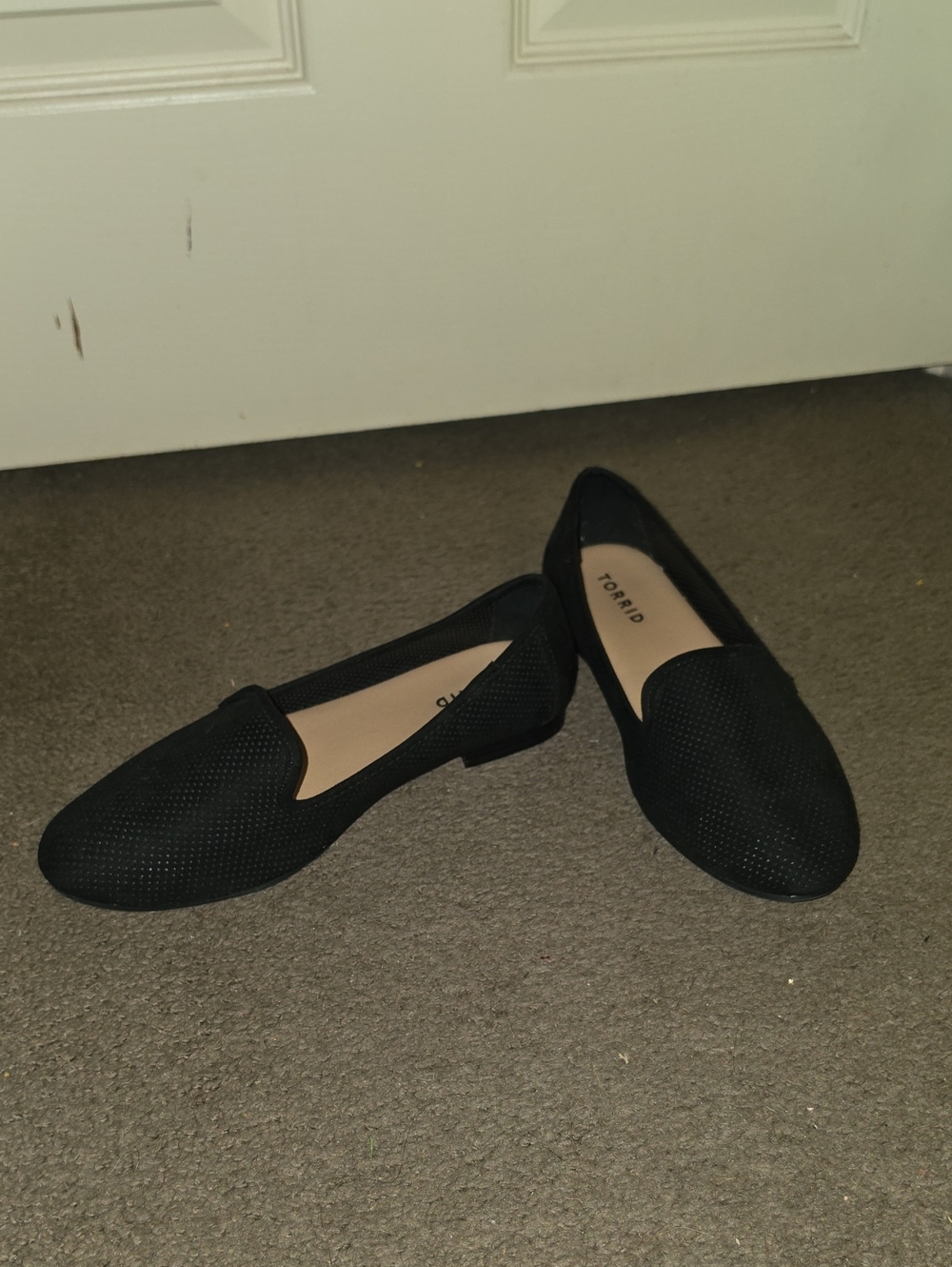 torrid Black Perforated Slip-On Loafers